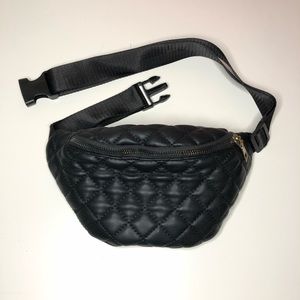 Cute black belt bag/Fanny pack